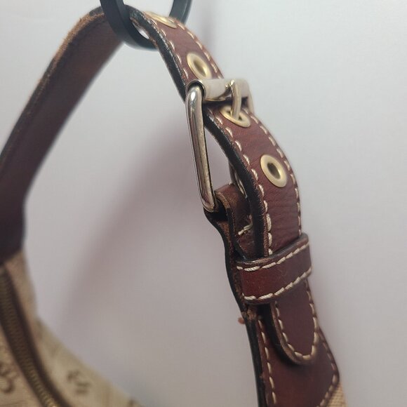 Dooney & Bourke Small Logo Purse w/ Leather Trim - Picture 7 of 16